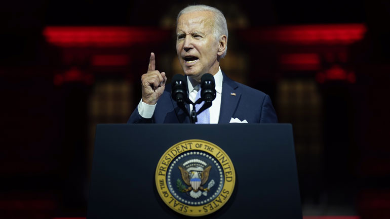 Μπάιντεν: Ο Τραμπ αντιπροσωπεύει έναν εξτρεμισμό που απειλεί τα θεμέλια της δημοκρατίας μας