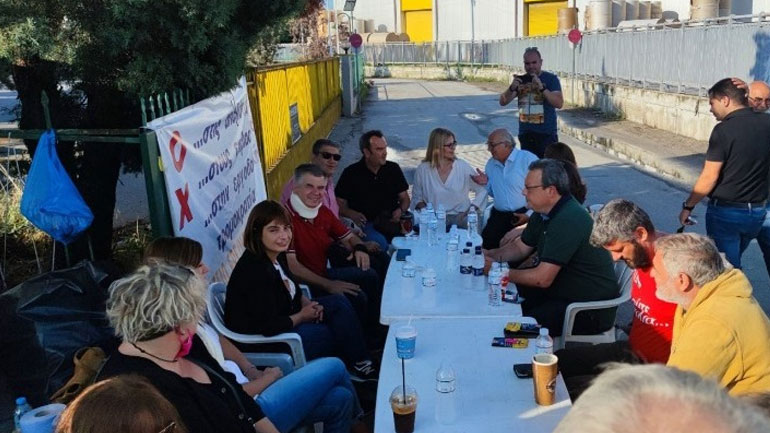 Σβίγκου: Αμέριστη υποστήριξη του ΣΥΡΙΖΑ στους απεργούς εργαζόμενους στη «Μαλαματίνα»