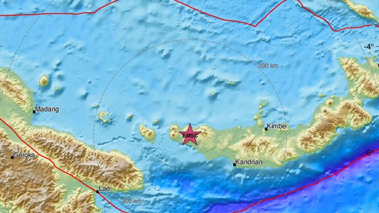 Παπούα Νέα Γουινέα: Σεισμική δόνηση 6,1 Ρίχτερ στη Νέα Βρετανία