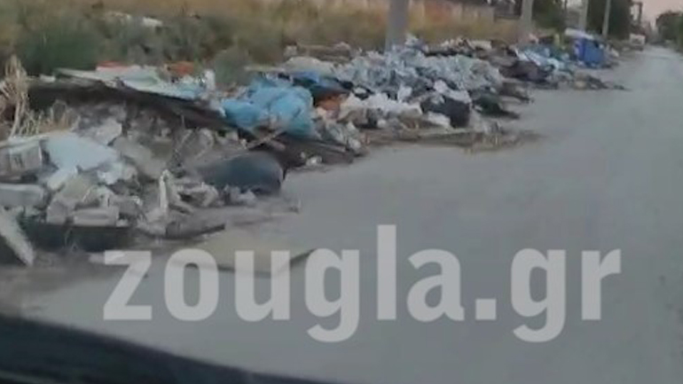 Καταγγελία: Η Κωνσταντινουπόλεως, στο ύψος του Ρέντη, θυμίζει σκουπιδότοπο