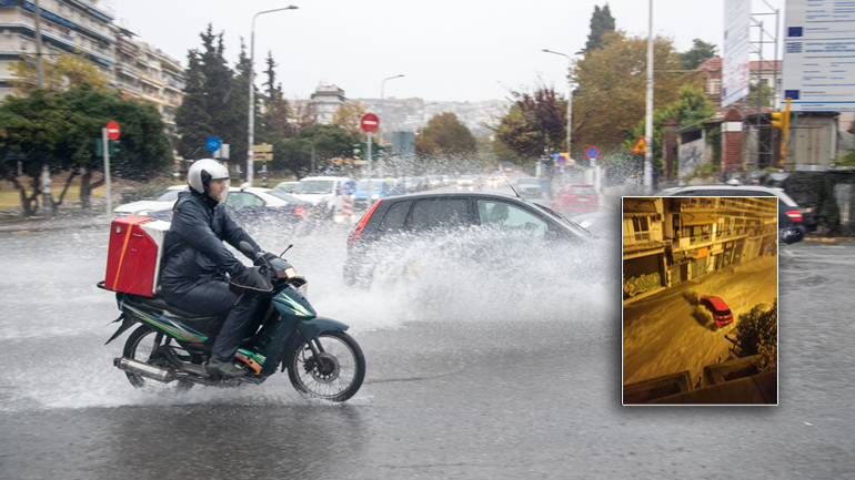Η κακοκαιρία έπληξε με σφοδρότητα τη Θεσσαλονίκη