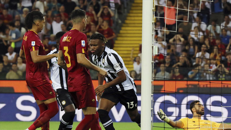 Ιταλία: Συντριβή με 4-0 σκορ για τη Ρόμα στην έδρα της Ουντινέζε!