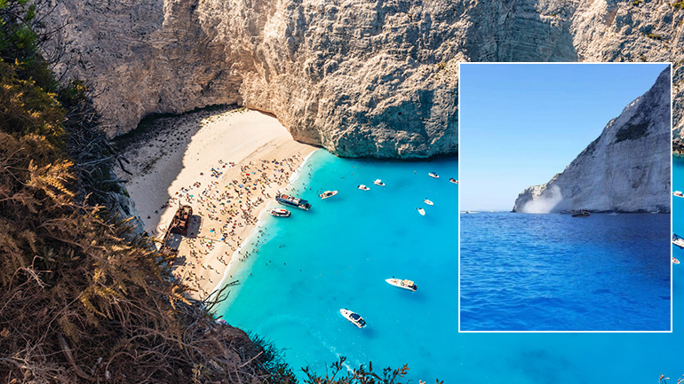 Κατολίσθηση στο «Ναυάγιο» της Ζακύνθου μετά το σεισμό