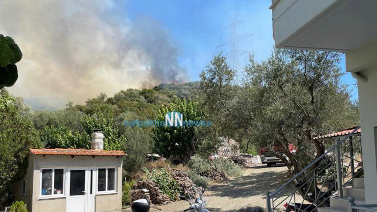 Ναύπακτος: Οριοθετήθηκε η φωτιά στην περιοχή Αφροξυλιά