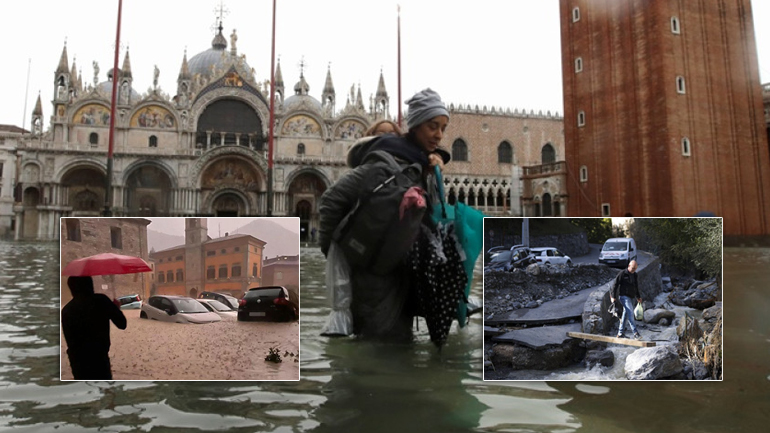 Τρόμος στην Ιταλία από την κακοκαιρία