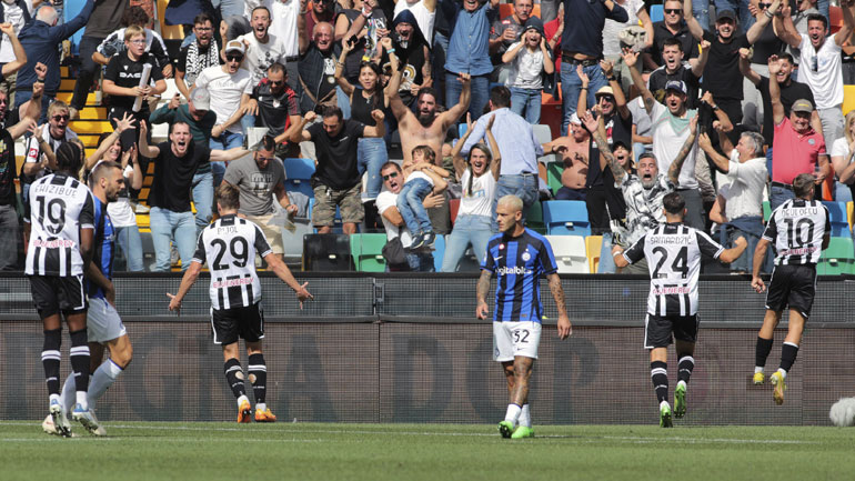 Ιταλία: Ήττα με… ανατροπή για την Ίντερ με 3-1 σκορ από την εκπληκτική Ουντινέζε!