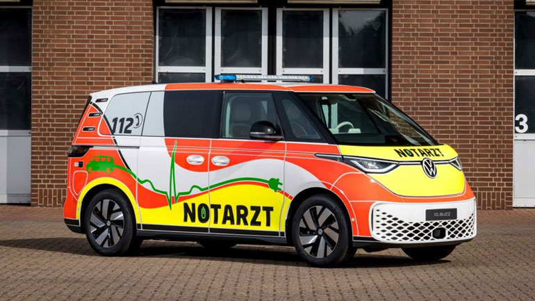 Το ηλεκτρικό VW ID.Buzz μετατρέπεται σε ασθενοφόρο και σώζει ζωές
