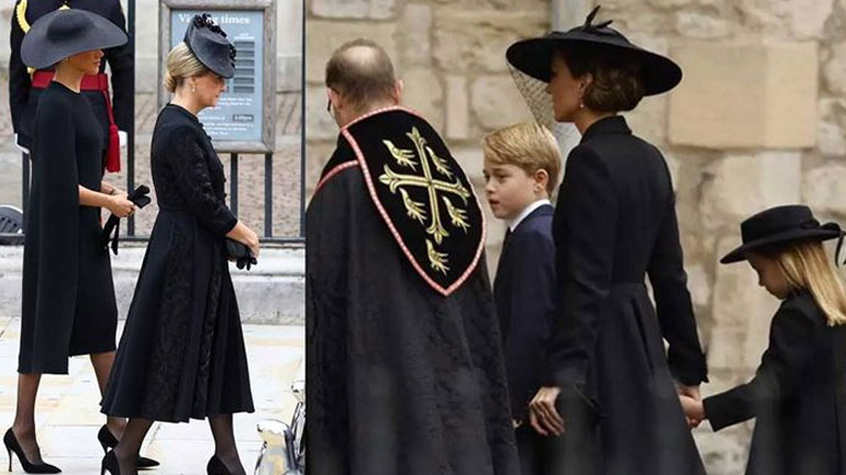 Κηδεία Βασίλισσας Ελισάβετ: Η άφιξη της Kate Middleton και της Meghan Markle στο Αββαείο