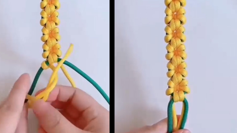 DIY: Βραχιόλι paracord με λουλούδια