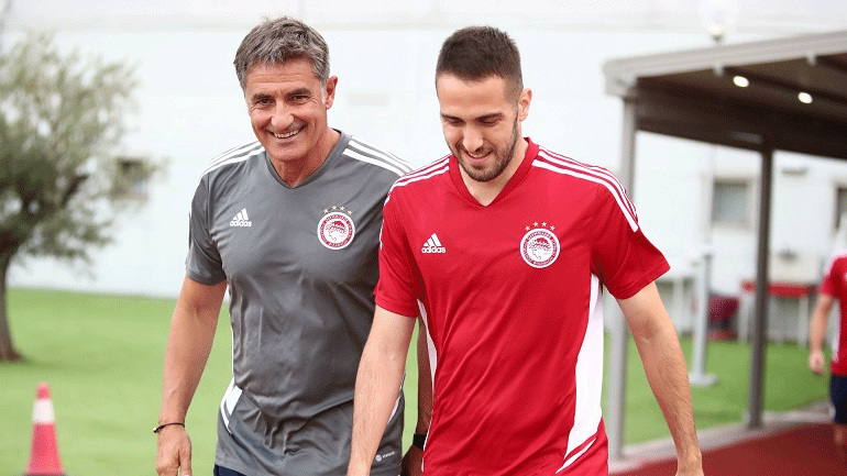 Ολυμπιακός: Η πρώτη προπόνηση του Μίτσελ και οι συνεργάτες του