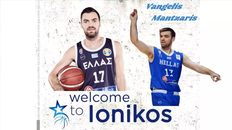 Μπάσκετ: Στον Ιωνικό ο Βαγγέλης Μάντζαρης Μπάσκετ: Στον Ιωνικό ο Βαγγέλης Μάντζαρης