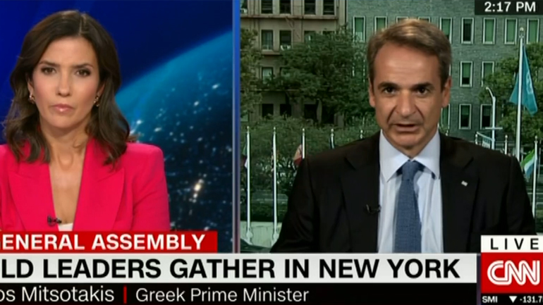 Μητσοτάκης στο CNN: Απαράδεκτη η ρητορική της Τουρκίας με τα «fake news» για τους μετανάστες