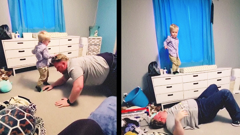 Mπαμπάς εναντίον μικρού παιδιού