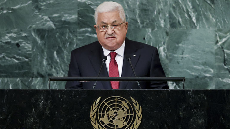 Επιστροφή του Ισραήλ στις ειρηνευτικές διαπραγματεύσεις ζητά ο πρόεδρος της Παλαιστινιακής Αρχής