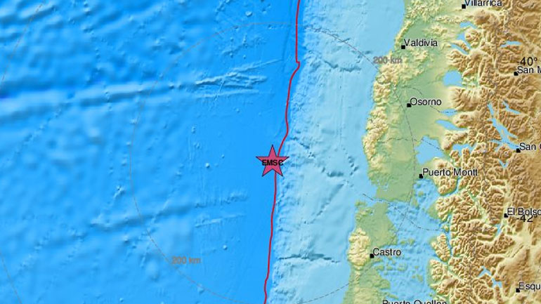 Σεισμική δόνηση 6,2 Ρίχτερ ανοικτά της Χιλής