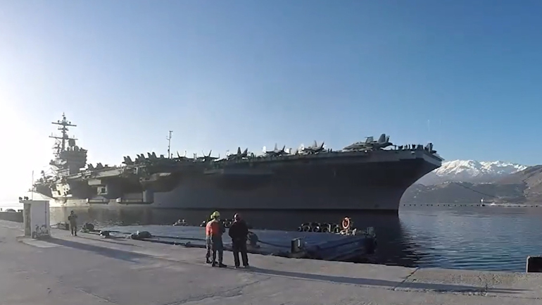 Έρχεται στη Σούδα το μεγαλύτερο και νεότερο πυρηνοκίνητο αεροπλανοφόρο των ΗΠΑ