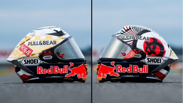 To κράνος του Marc Marquez στο Motegi