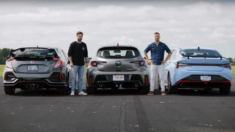 Η νέα Toyota Corolla GR απέναντι στο Honda Civic Type-R και το Hyundai Elantra N 