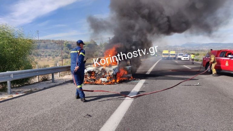 Τραγωδία στη ΛΕΑ της Ε.Ο Κορίνθου – Πατρών με δύο νεκρούς και δύο τραυματίες