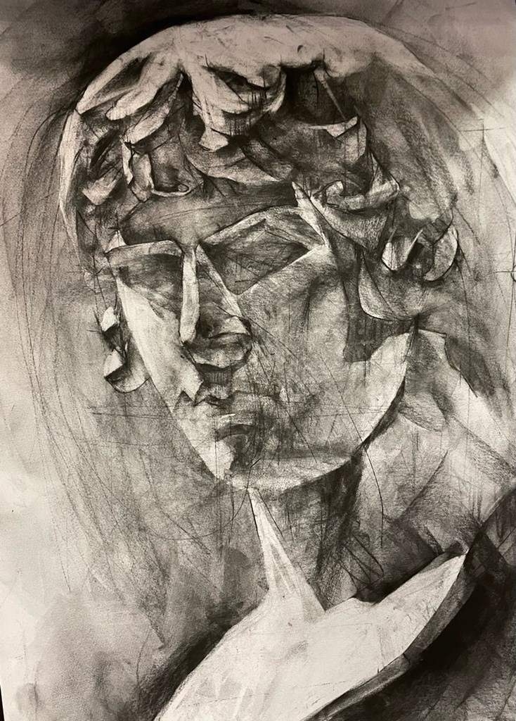 Ο Αντίνοος φούρναρης-Παρατηρείστε τα μαλλιά του λες και μετέφερε ταψιά