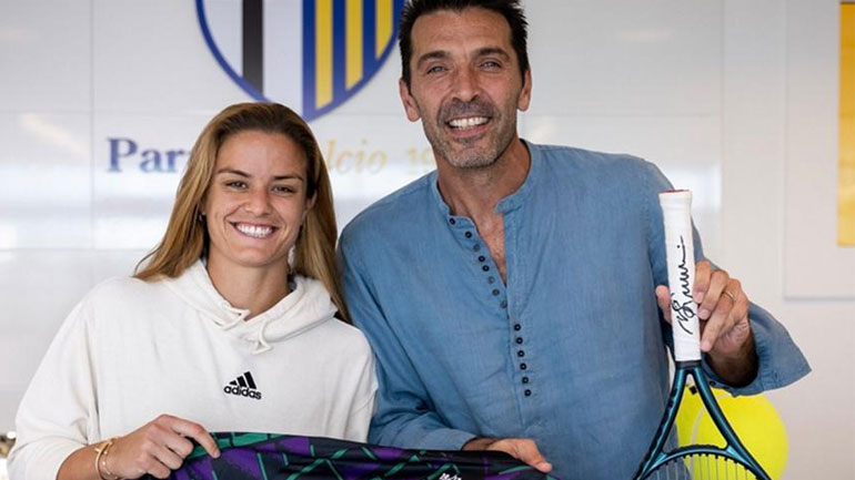 H Mαρία Σάκκαρη συναντήθηκε με τον Μπουφόν στην Πάρμα!