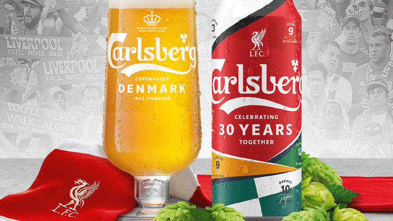 Η Carlsberg γιορτάζει τα 30 χρόνια υποστήριξης στην ομάδα της Liverpool Football Club