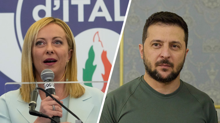 Συγχαρητήρια Ζελένσκι στην Τζόρτζια Μελόνι