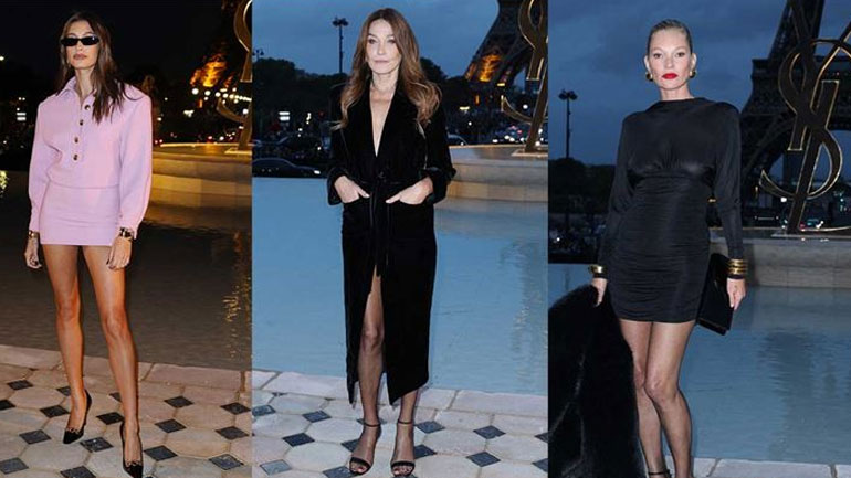 Eβδομάδα Μόδας Παρισιού: Οι διάσημες εμφανίσεις στο show του Saint Laurent