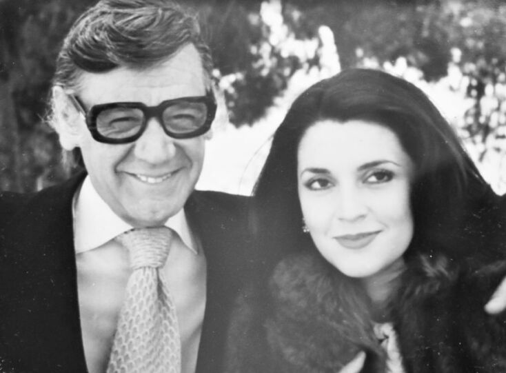 Φωτογραφία του Ζάχου Χατζηφωτίου με τη Μιμή Ντενίση