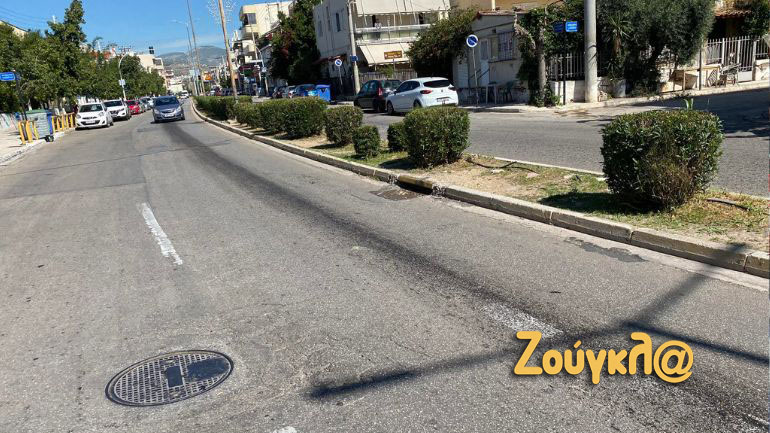 Το σημείο που σημειώθηκε το τροχαίο