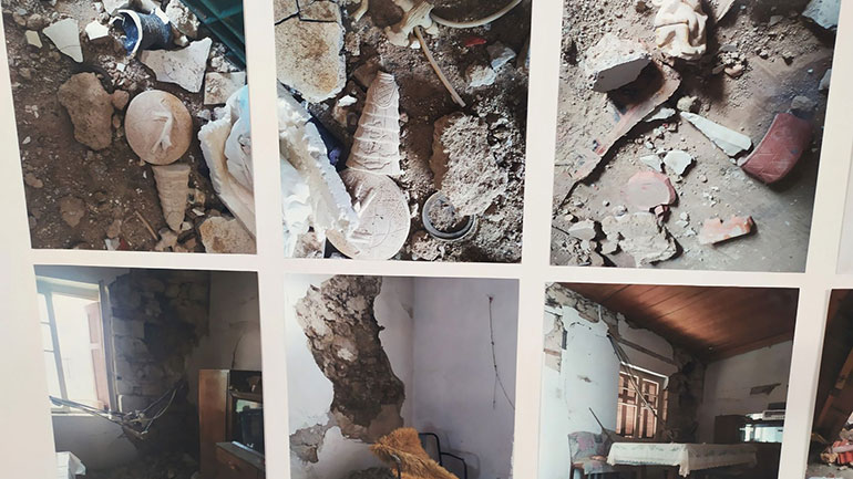 Ο σεισμός του Αρκαλοχωρίου μέσα από ζωγραφιές και φωτογραφίες