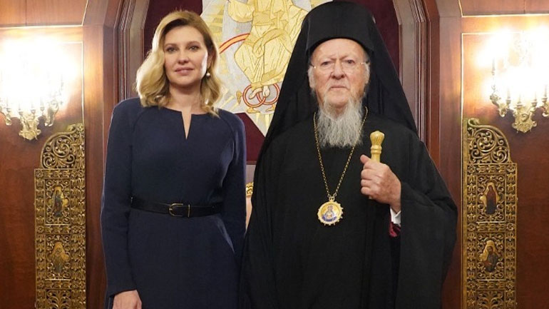 Επίσκεψη της Ολένκα Ζελένσκα στο Οικουμενικό Πατριαρχείο