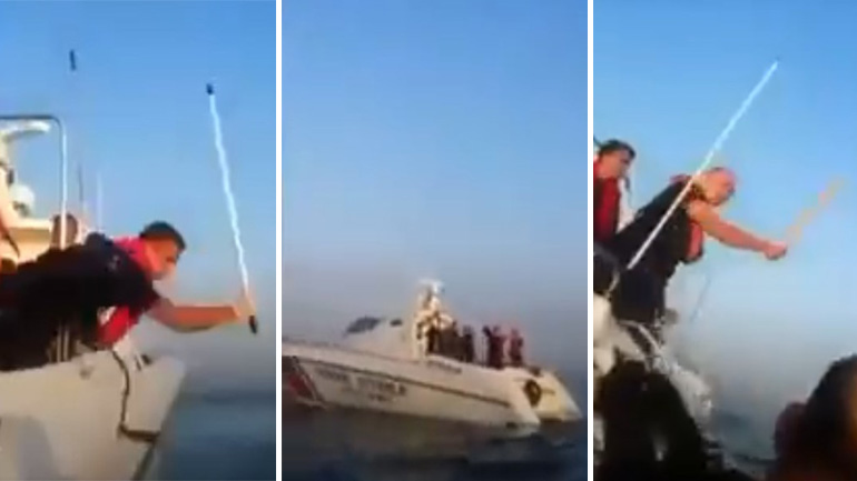 Δείτε σε βίντεο τις βιαιότητες της τουρκικής ακτοφυλακής κατά των μεταναστών