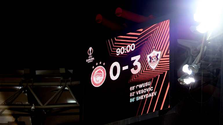 Τα αρνητικά ρεκόρ του Ολυμπιακού και η αήττητη Καραμπάγκ από ελληνικές ομάδες