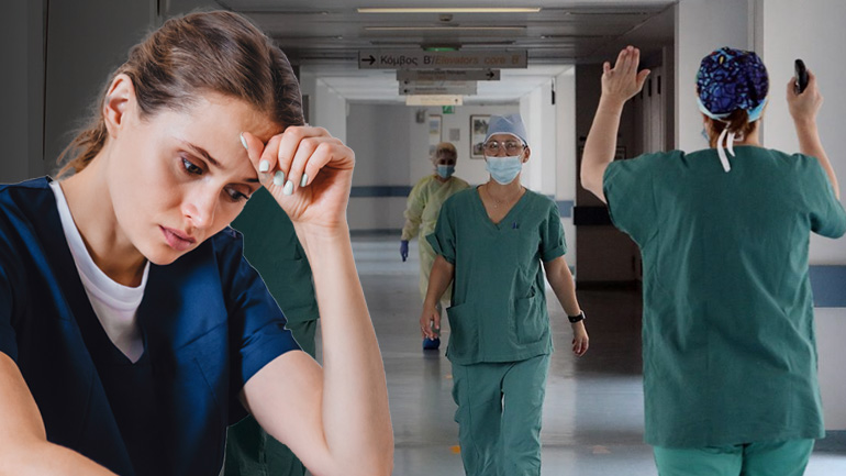 Eξουθενωμένοι οι επαγγελματίες υγείας στη χώρα