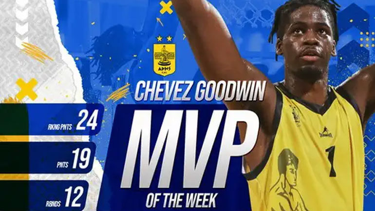 Basket League: MVP της 1ης αγωνιστικής ο Τσέβεζ Γκούντγουιν