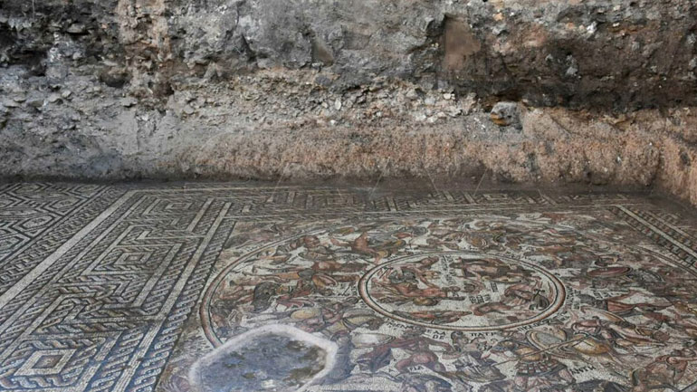 Ανακαλύφθηκε στη Συρία σπάνιο ψηφιδωτό με Αρχαίους Έλληνες βασιλείς και ήρωες του Τρωικού Πολέμου