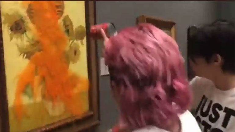 Επίθεση με ντοματόσουπα σε πίνακα του βαν Γκογκ