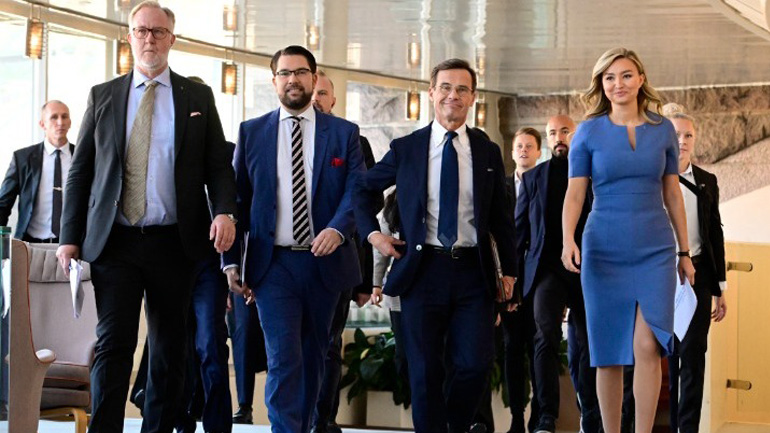 Ο νέος πρωθυπουργός της Σουηδίας διόρισε το υπουργικό συμβούλιό του