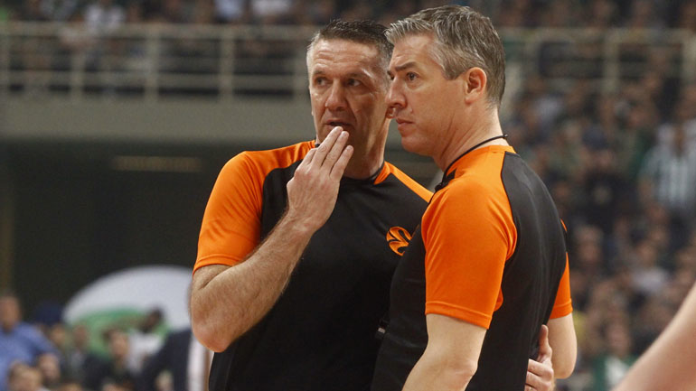 Euroleague: Οι διαιτητές στα ματς Μπασκόνια-Ολυμπιακός και Παναθηναϊκός-Μονακό