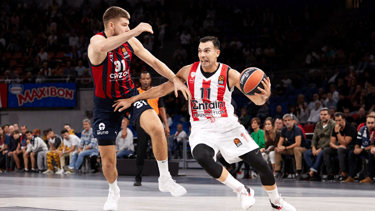 Νικητής και στη Βιτόρια ο Ολυμπιακός, 97-92 τη Μπασκόνια