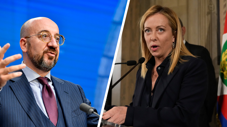 ΕΕ: Ο πόλεμος στην Ουκρανία, η ενεργειακή κρίση και η οικονομική κατάσταση βρέθηκαν στο επίκεντρο της συζήτησης Μισέλ- Μελόνι