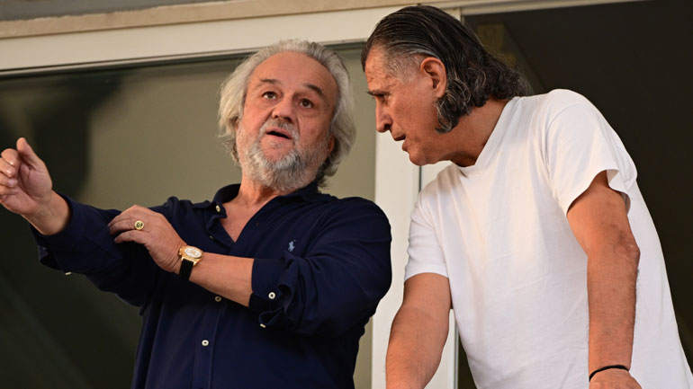 Ο Γιάννης Κομπότης και ο Νίκος Βαμβακούλας