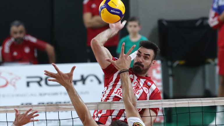 Βόλεϊ: Πέρασε νικηφόρα από τη Νέα Σμύρνη ο Ολυμπιακός, 3-0 σετ τον Μίλωνα