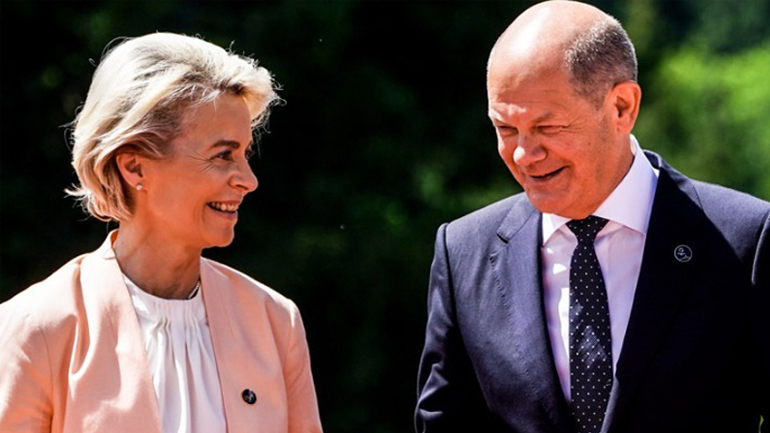 «Σχέδιο Μάρσαλ» για την ανοικοδόμηση της Ουκρανίας θέλουν Σολτς και Φον ντερ Λάιεν