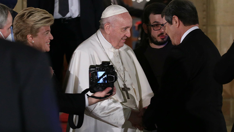 Συνάντηση του Κύπριου Προέδρου Ν. Αναστασιάδη με τον πάπα Φραγκίσκο στο Βατικανό