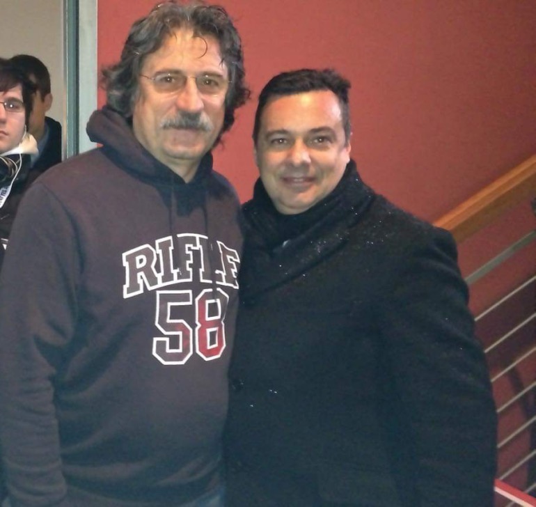 Με τον Πάολο στα εγκαίνια του Μουσείου Μάρκο Σιμοντσέλι τον Δεκέμβριο του 2012