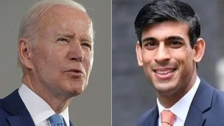 Μπάιντεν και Σούνακ υπογράμμισαν την ανάγκη «να στηρίξουν την Ουκρανία»