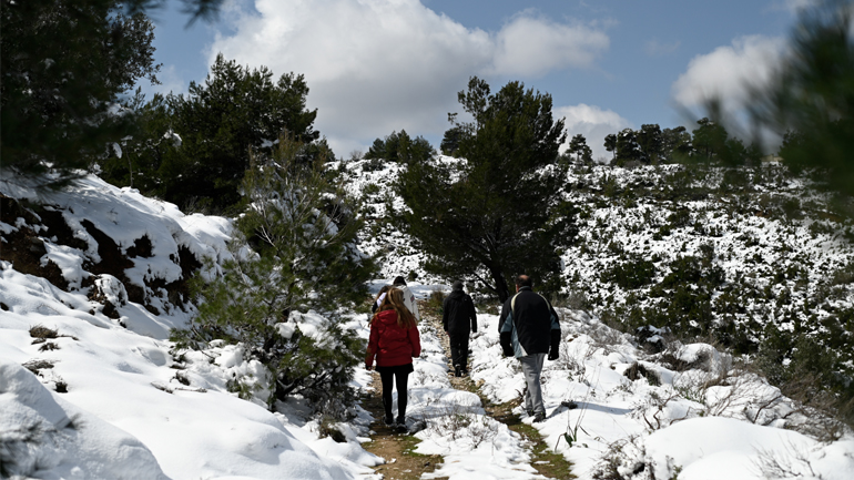 Ανακαλύπτοντας την πεζοπορία στο χιόνι