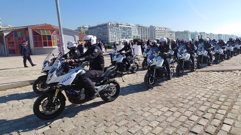 Δωρεά 18 μοτοσυκλετών CF Moto στην Αστυνομική Διεύθυνση Θεσσαλονίκης από τον Ο.Λ.Θ.